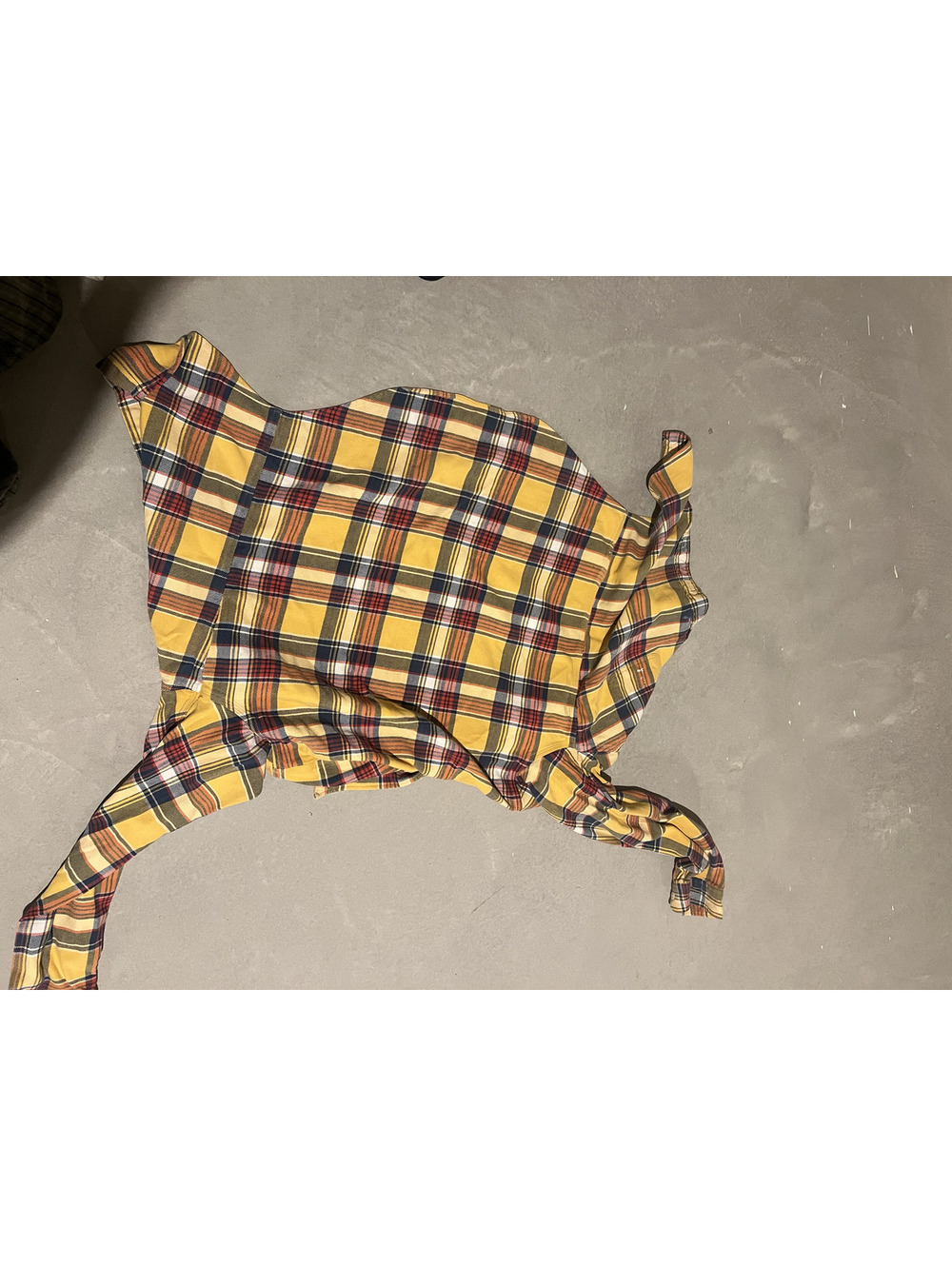 Polo Ralph Lauren Men's L Yellow Plaid Long Sleeve Button-Up Shirt